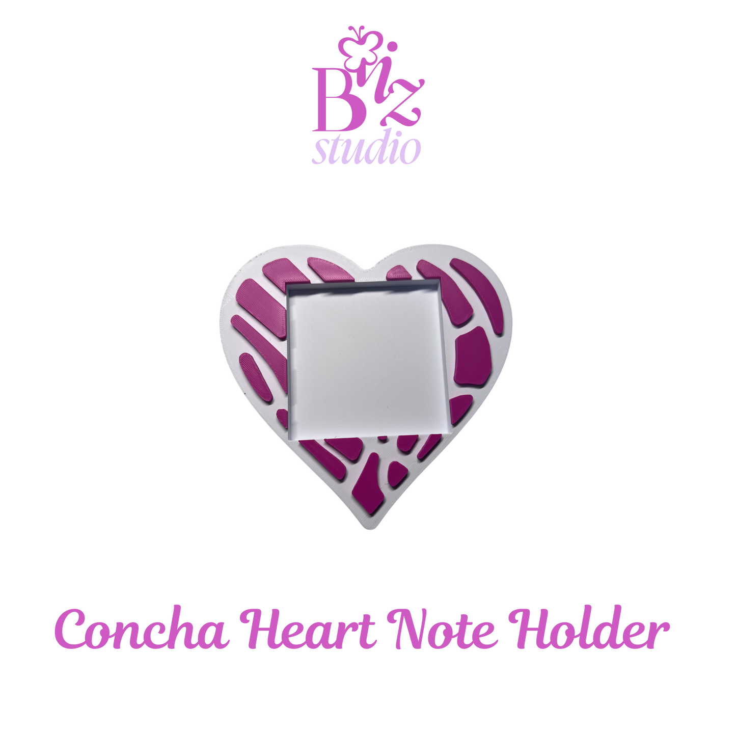 Concha Heart 3D Note Holder