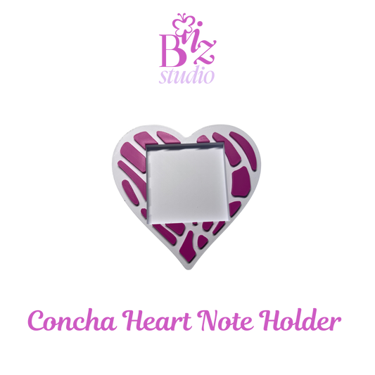 Concha Heart 3D Note Holder