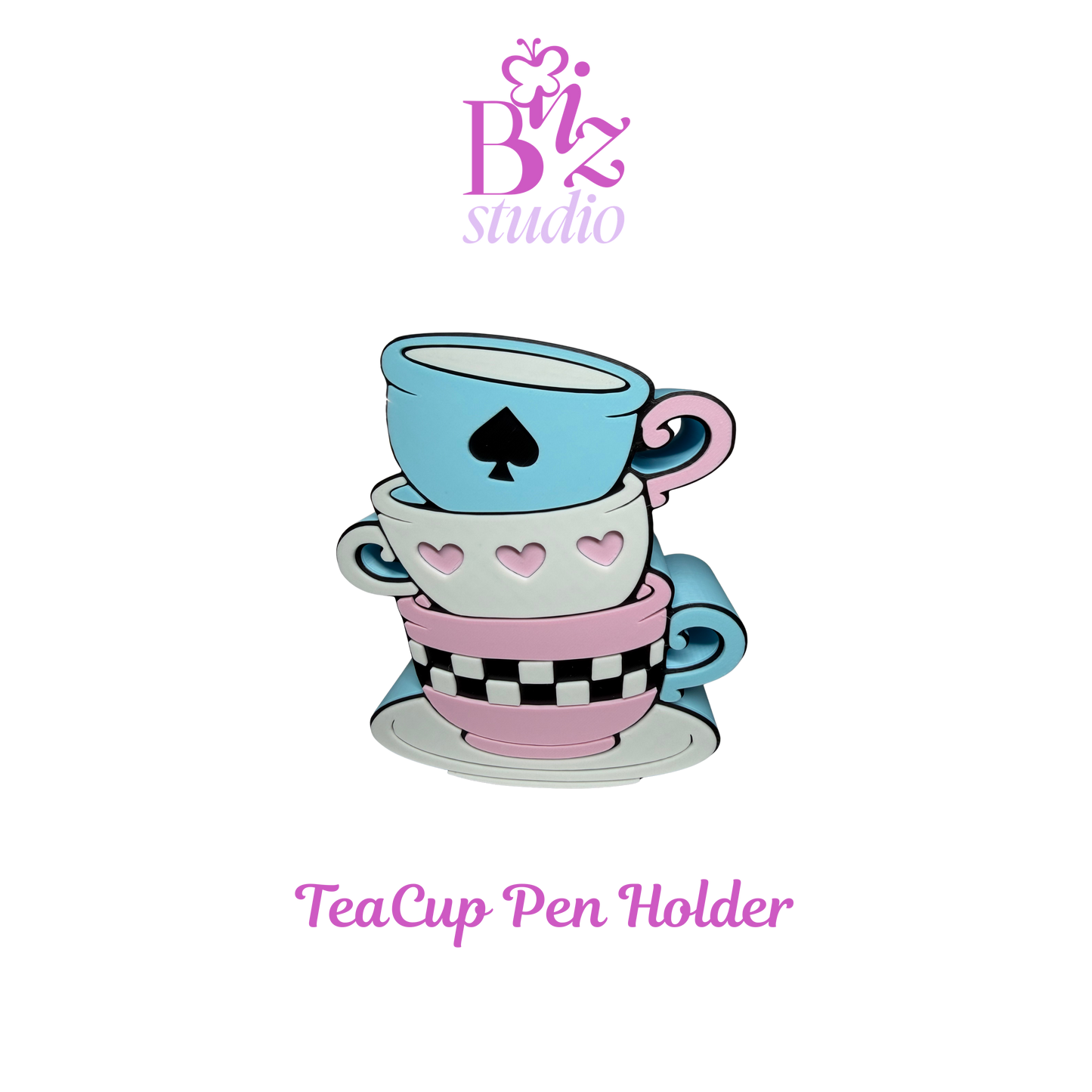 TeaCups 3D Pen Holder