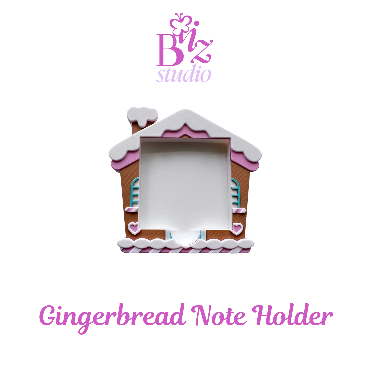 Gingerbread 3D Sticky Note Holder