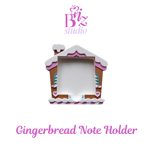 Gingerbread 3D Sticky Note Holder