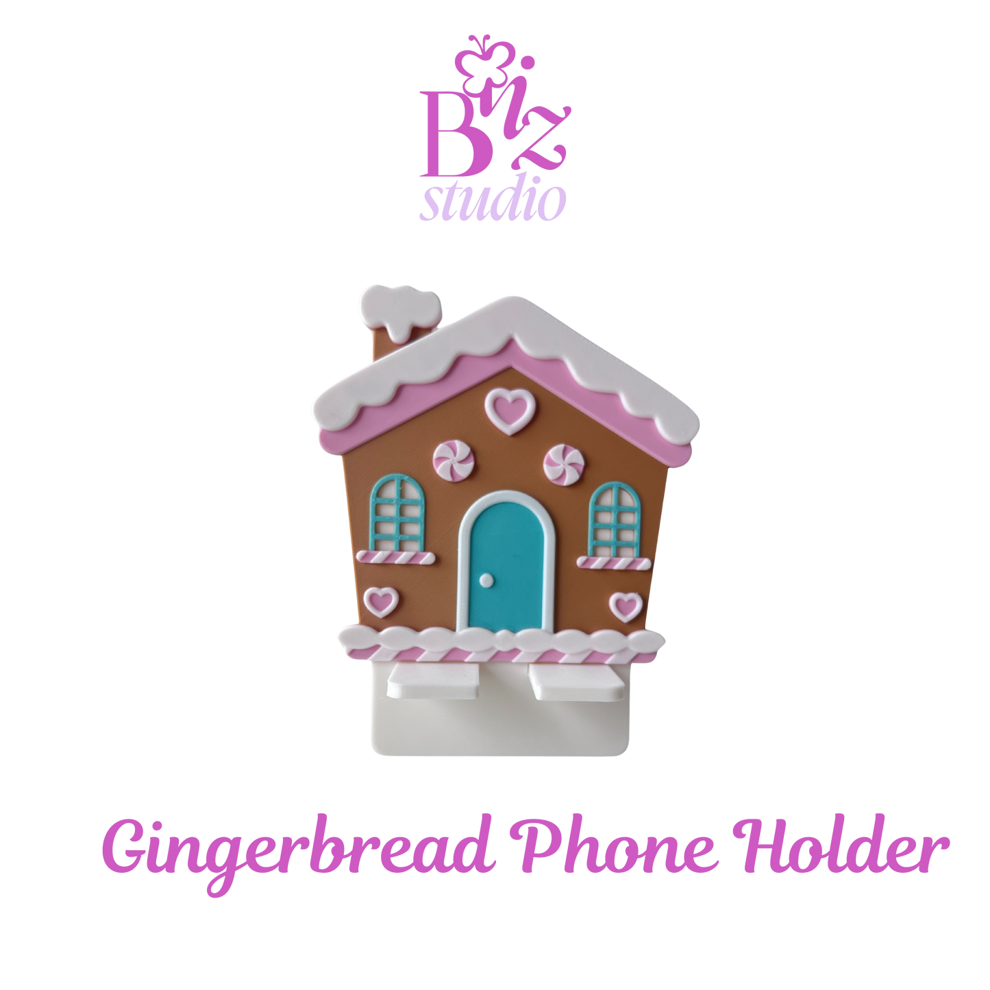 Gingerbread 3D Phone Holder