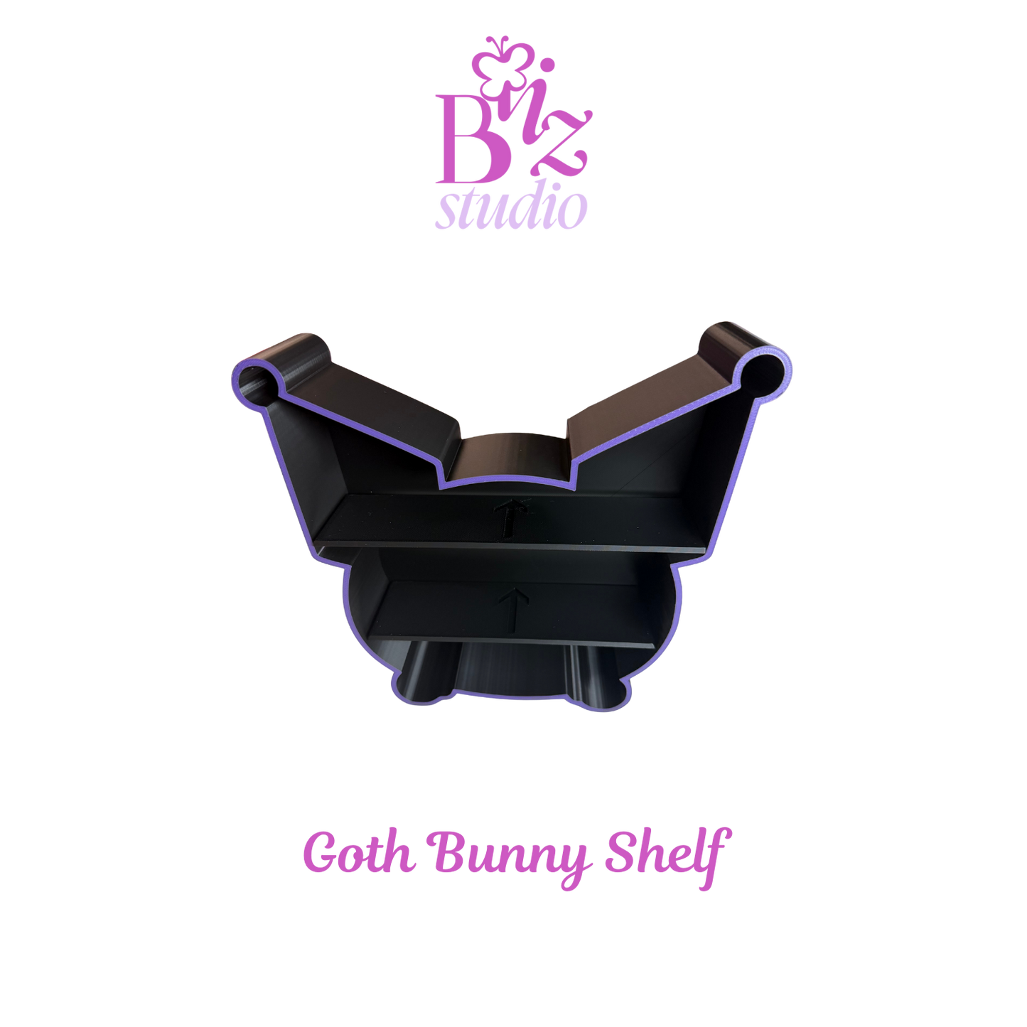 Goth Bunny 3D Shelf