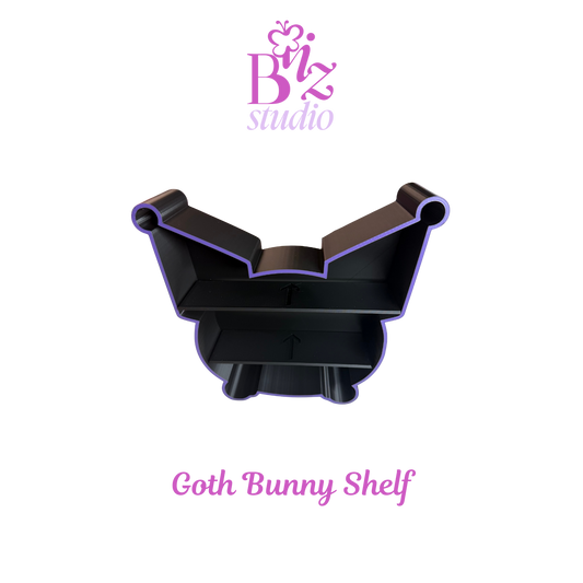 Goth Bunny 3D Shelf