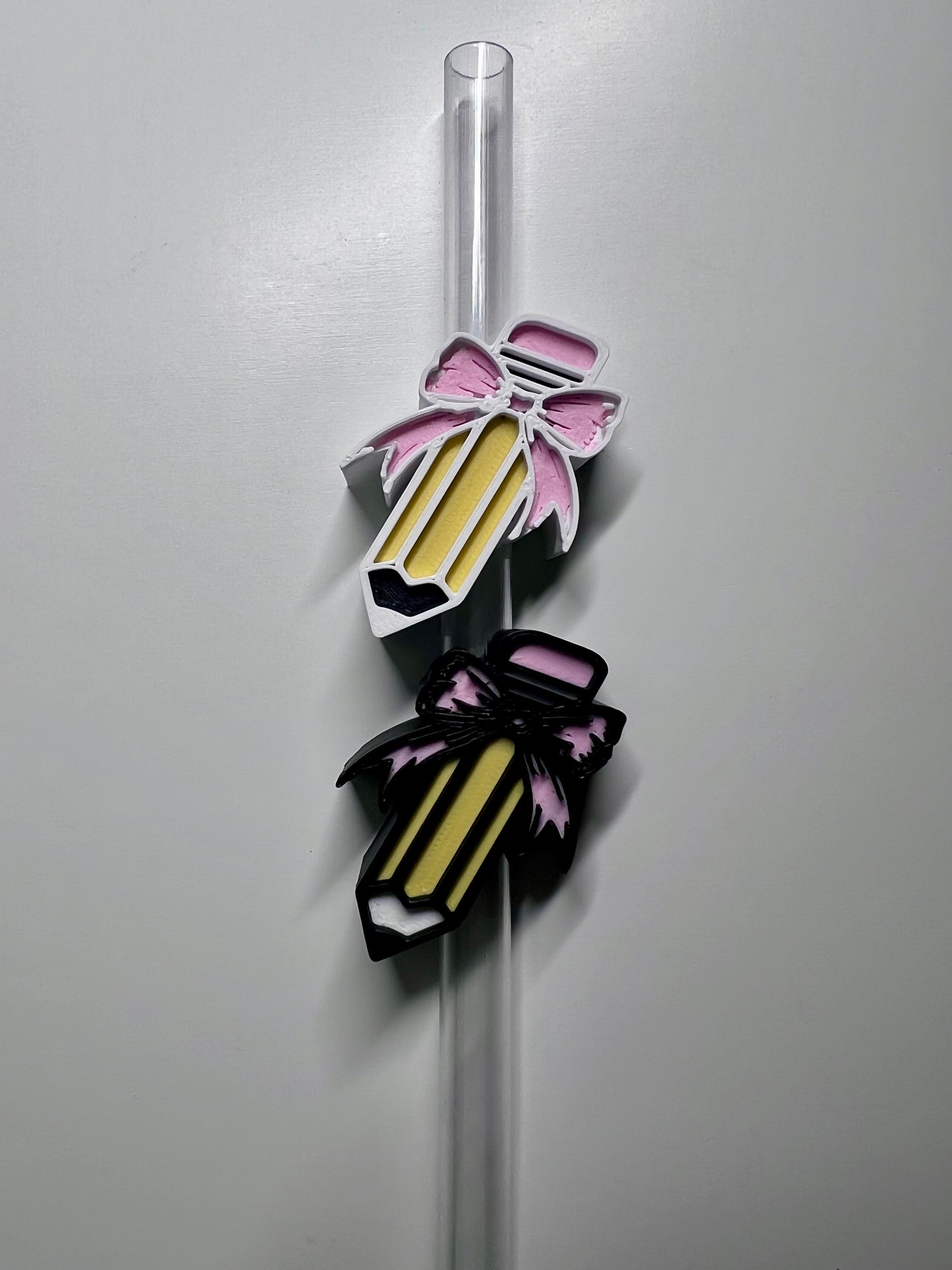 Coquette Pencil 3D Straw Topper