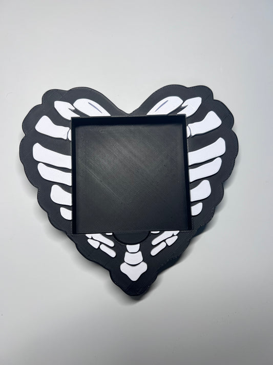 Bone Heart Skeleton 3D Sticky Note Holder