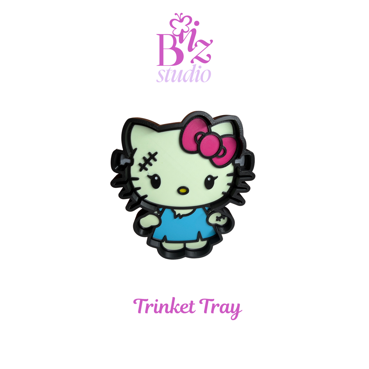 Kitty Zombie 3D Trinket Tray