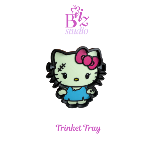 Kitty Zombie 3D Trinket Tray