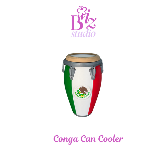 Mexico 3D Conga Can Cooler Holder