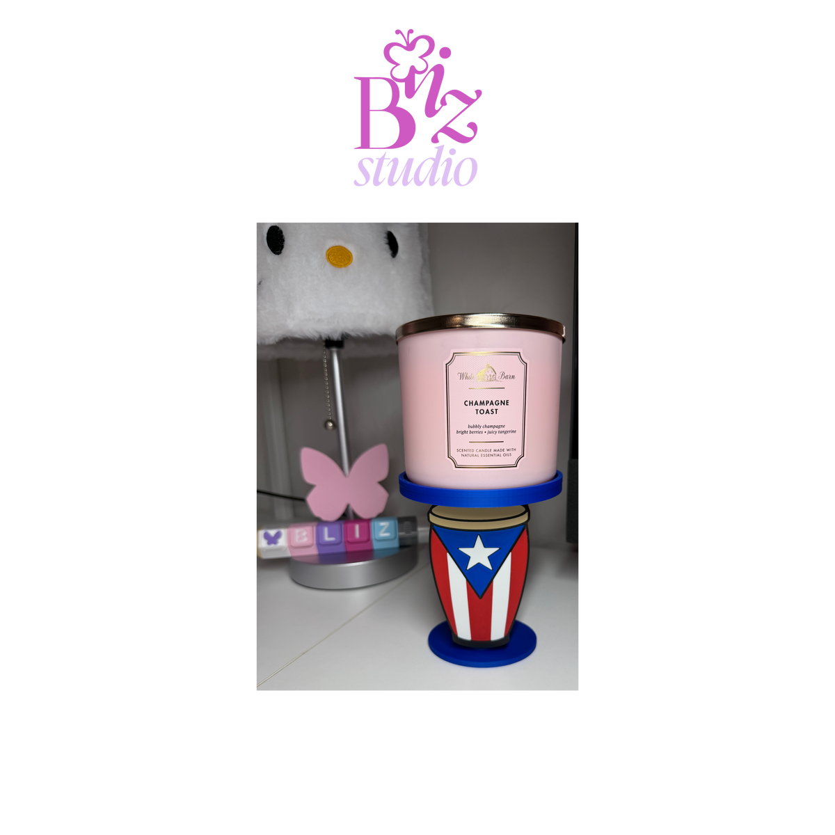 Puerto Rico 3D Conga Candle Holder
