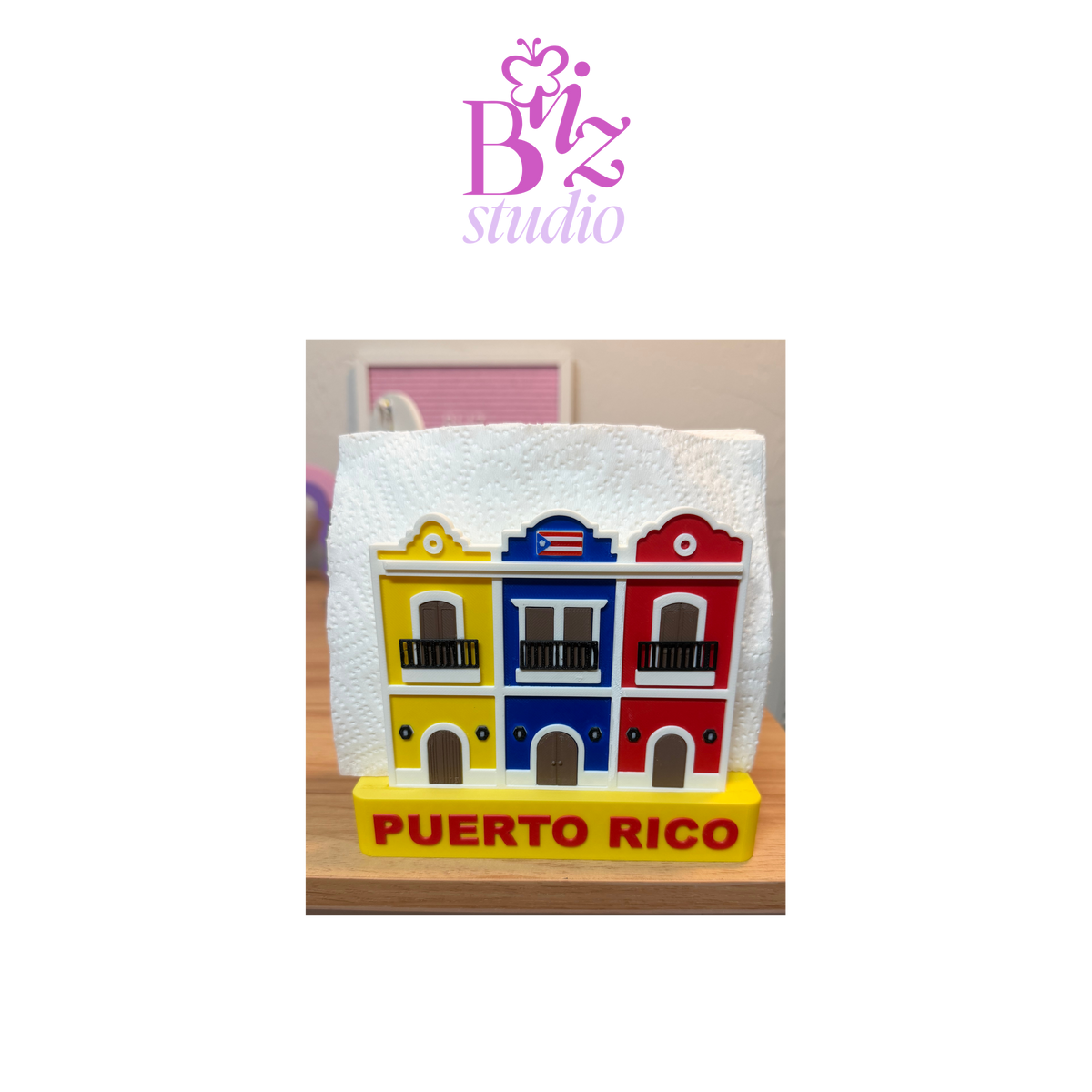 Puerto Rico 3D Napkin Holder