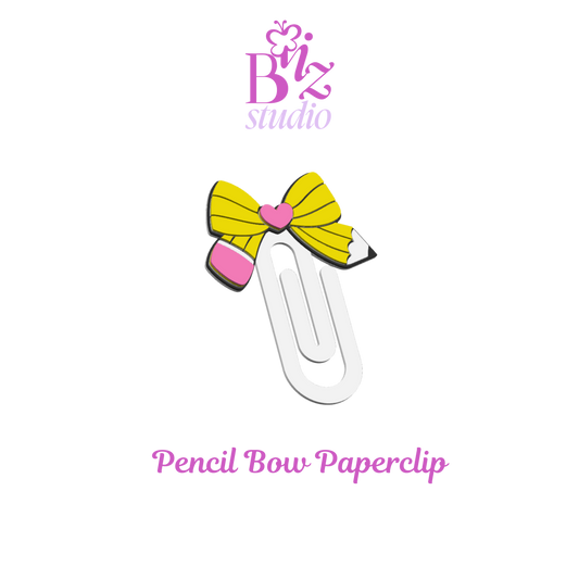 Pencil Bow 3D Paperclip