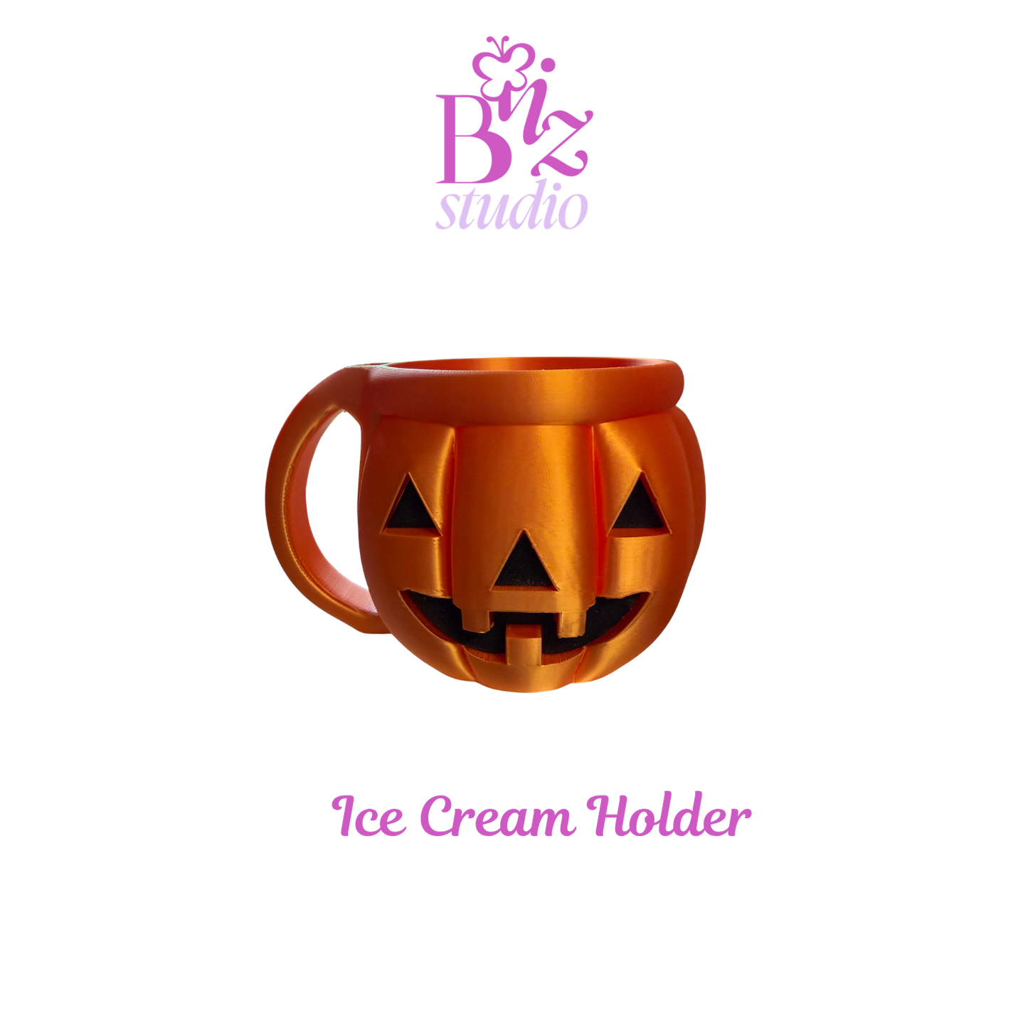 Pumpkin 3D Ice Cream Holder