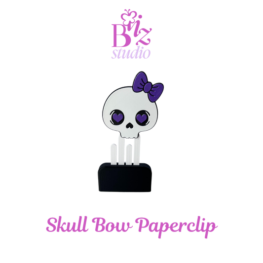Skull Bow 3D Paperclip