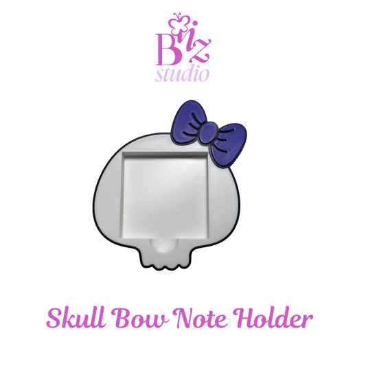 Skull Bow 3D Sticky Note Holder