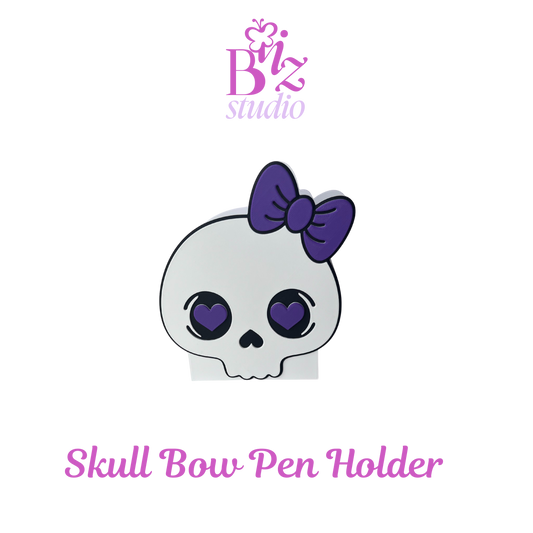 Skull Bow 3D Pen Holder