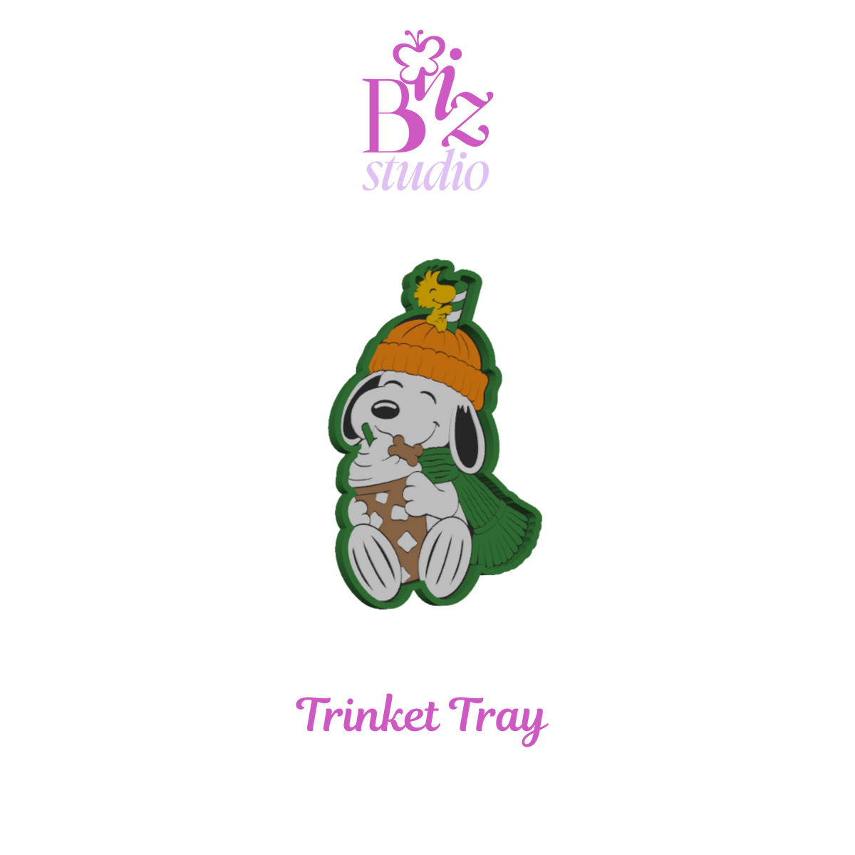 Coffee Pup 3D Trinket Tray