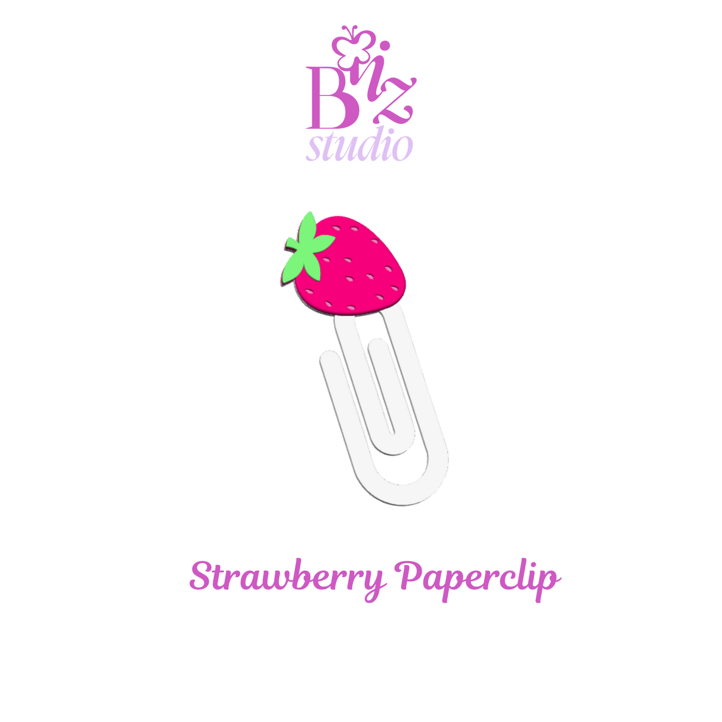 Strawberry 3D Paperclip
