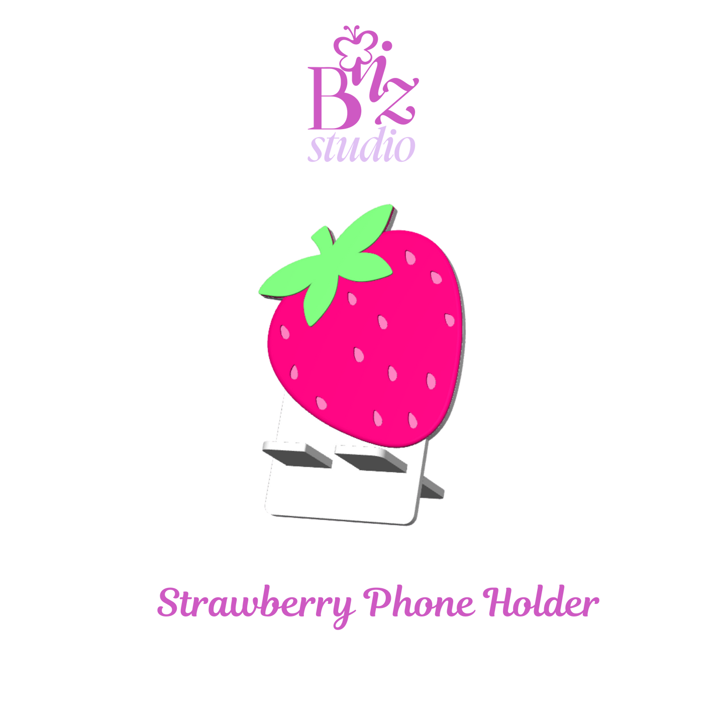 Strawberry 3D Phone Holder