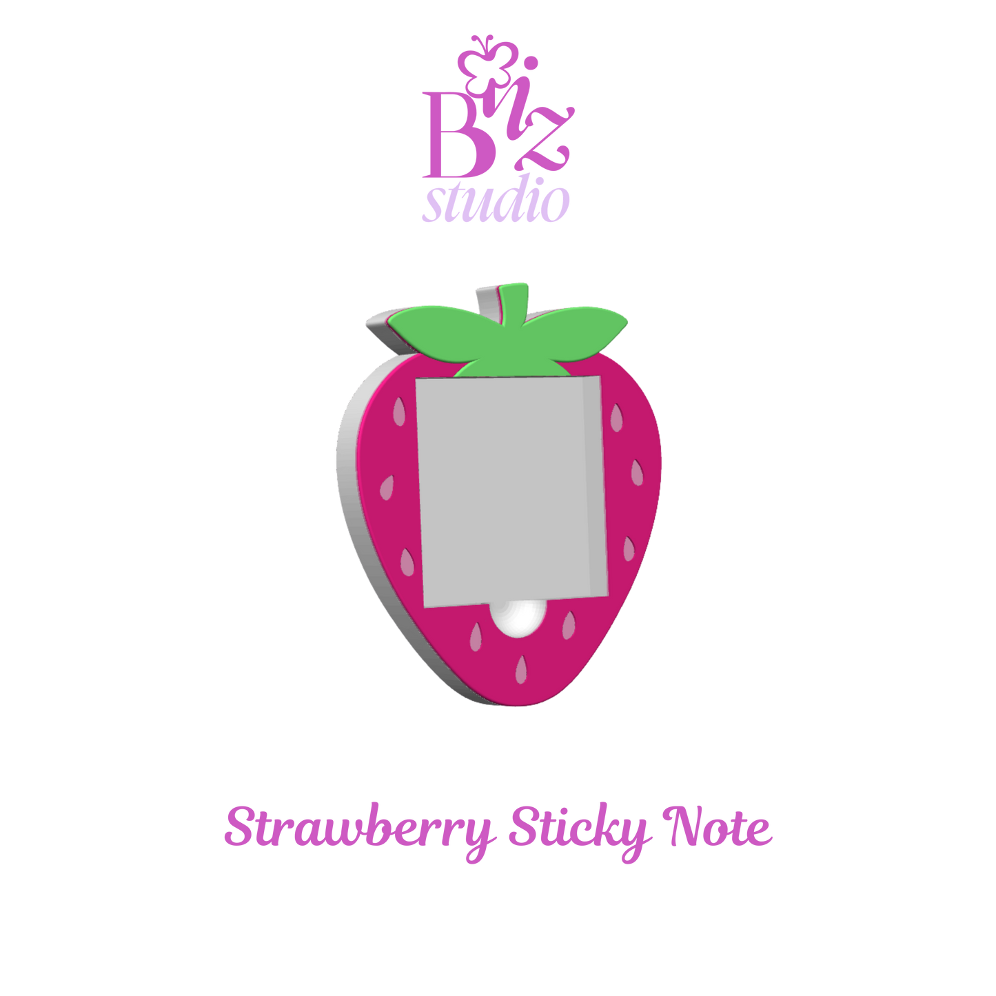 Strawberry 3D Note Holder