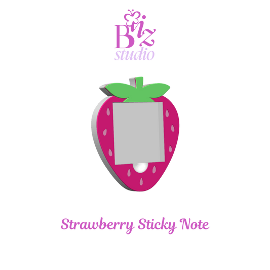 Strawberry 3D Note Holder
