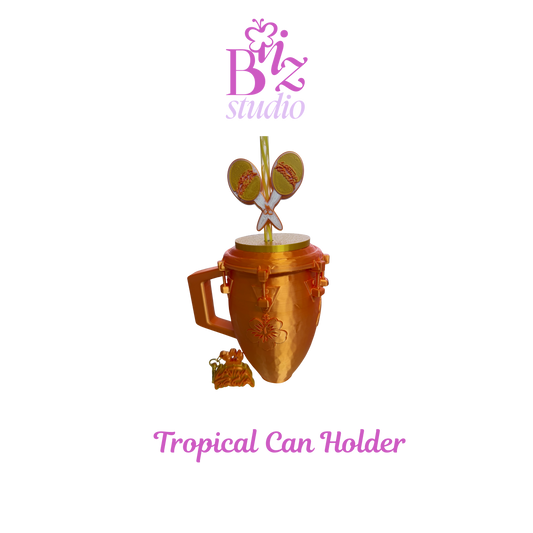 Tropical 3D Can Holder