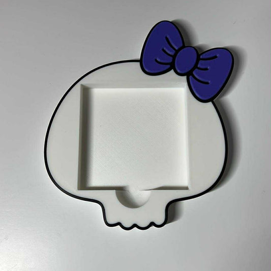 Skull Bow 3D Sticky Note Holder